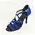 cheap Dance Shoes-Women&#039;s Latin Shoes / Salsa Shoes Satin Buckle Sandal Buckle Customized Heel Customizable Dance Shoes Almond / Nude / Bronze / Leather