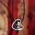 cheap Men&#039;s Jewelry-Men&#039;s Heart Shape Titanium Neckless Pendant