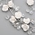 זול סטים של תכשיטים-סגסוגת יפה עם סט תכשיטי שרשרת כלה חתונה צלולה ועגילים