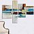 voordelige Abstracte schilderijen-olieverf moderne abstracte overdaad kleur set van 4 met de hand beschilderd doek met gestrekte frame