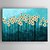 abordables Peintures Abstraites-Peinture à l&#039;huile Hang-peint Peint à la main - A fleurs / Botanique Classique Inclure cadre intérieur / Toile tendue