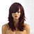 cheap Synthetic Wigs-Synthetic Wig Wavy Wavy With Bangs Wig Chestnut Brown Synthetic Hair 20 inch Women&#039;s With Bangs Brown