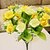 cheap Artificial Flower-7.9&quot;L Set of 1 Noble 21 Heads Multicolor Diamond Roses Silk Cloth Flowers