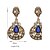 cheap Earrings-Drop Earrings Crystal Zircon Cubic Zirconia Alloy Gold Jewelry 2pcs