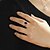 preiswerte Ringe-Statement-Ring Kristall Ovaler Schnitt Purpur Krystall vergoldet Cocktail Ring damas Modisch 6 7 8 9 / Damen / Amethyst / Kubikzirkonia / Zirkon