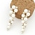 Χαμηλού Κόστους Μοδάτα Σκουλαρίκια-masoo ζεστό πώλησης μαργαριταρένια σκουλαρίκια με διαμάντια γυναικών