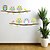 cheap Wall Stickers-Wall Stickers Wall Decals, Several Bird Play With Tree PVC Wall Stickers. 1pc