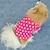 cheap Dog Clothes-Cat Dog Sweater Sweatshirt Puppy Clothes Polka Dot Casual / Daily Winter Dog Clothes Puppy Clothes Dog Outfits Rose Costume for Girl and Boy Dog Polar Fleece XS S M L