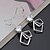 cheap Earrings-Women&#039;s Stud Earrings Luxury European Silver Titanium Imitation Diamond Jewelry