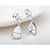 cheap Earrings-Women&#039;s White Cubic Zirconia Drop Earrings Cubic Zirconia Earrings Jewelry White For 1pc