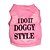 voordelige Hondenkleding-Kat Hond T-shirt Letter en nummer Hondenkleding Puppykleding Hondenoutfits Roze Kostuum voor mannetjes- en vrouwtjeshonden Textiel Binnenwerk XS S M L