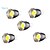 billiga Glödlampor-9W GU10 LED-spotlights / Parglödlampa MR16 9 COB 700-750 lm Kallvit AC 85-265 V 5 st