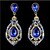 cheap Earrings-Women&#039;s Cubic Zirconia Drop Earrings Dangling Dangle Drop Fashion Gemstone Cubic Zirconia Rhinestone Earrings Jewelry Pink / Emerald / Royal Blue For