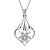 cheap Necklaces-Cremation jewelry 925 Sterling Silver Heart with Zircon Pendant Necklace for Women