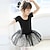 abordables Tenues de danse enfants-Ballet Entraînement Manches courtes Taille moyenne Coton