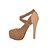 זול נעלי עקב לנשים-נעלי נשים - בלרינה\עקבים - דמוי סוויד - עקבים / מעוגל - שחור / שנהב / בז&#039; - שמלה - עקב סטילטו