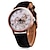 voordelige Trendy Horloge-Dames Modieus horloge Kwarts PU Band Zwart Rood Bruin