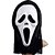 preiswerte Zubehör-White Ghost Maske mit Head Cover Schrei Schabernack Scary Cosplay Gadgets für Halloween-Kostüm-Party
