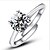 ieftine Inele la Modă-Pentru femei Inel de declarație Inel de logodna inel de înfășurare Argintiu Plastic Diamante Artificiale Montaj de Patru femei Clasic Modă Nuntă Petrecere Bijuterii Solitaire Rundă simulat Iubire