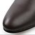 levne Pánské kotníkové boty-Teletina-Módní boty-Pánské-Černá Hnědá Bílá-Běžné-Nízký podpatek