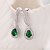 cheap Earrings-White Cubic Zirconia - Cubic Zirconia Red / Green / Blue For