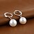 cheap Earrings-Drop Earrings Hoop Earrings For Women&#039;s Pearl Party Wedding Gift Pearl Sterling Silver Ball Silver / Dangle Earrings