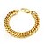 cheap Men&#039;s Bracelets-Men&#039;s Chain Bracelet Unique Design Fashion Gold Plated Bracelet Jewelry Golden For Christmas Gifts Wedding Party Daily Casual Sports