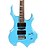 voordelige Elektrische gitaren-blauw + + sleutel + kruk-irin belicht de vlam elektrische gitaar + bellen + riemen + pakket