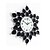 cheap Modern/Contemporary Wall Clocks-Floral With Drill Style Wall Clock 1pc