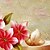 ieftine Rame-Pictat manual Floral/Botanic Orizontal Hang-pictate pictură în ulei Pagina de decorare Două Panouri