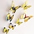 ieftine Abțibilde de Perete-perete autocolante decalcomanii wallk, galben magnetice fluture autocolant autocolante de perete din PVC.