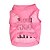voordelige Hondenkleding-Kat Hond T-shirt Letter en nummer Hondenkleding Puppykleding Hondenoutfits Roze Kostuum voor mannetjes- en vrouwtjeshonden Textiel Binnenwerk XS S M L