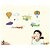 cheap Wall Stickers-Decorative Wall Stickers - Plane Wall Stickers Animals / Christmas Decorations / Cartoon Living Room / Bedroom / Bathroom