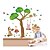 cheap Wall Stickers-Decorative Wall Stickers - Plane Wall Stickers Animals / Christmas Decorations / Cartoon Living Room / Bedroom / Bathroom / Removable