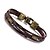 cheap Bracelets &amp; Bangles-Men&#039;s Wrap Bracelet Leather Bracelet Wrap Rope Twisted Personalized Vintage Hip-Hop Paracord Bracelet Jewelry Black and Bronze / Bronze / Silver / Black For Casual Daily Sports / Titanium Steel