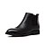 cheap Men&#039;s Boots-Men&#039;s Shoes Leather Spring / Fall / Winter Comfort Boots 10.16-15.24 cm / Booties / Ankle Boots Black / Red / Brown / Leather Shoes