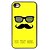 cheap Customized Photo Products-Personalized Case Mustache and Glasses Design Metal Case for iPhone 4/4S