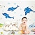 cheap Wall Stickers-Wall Stickers Wall Decals, Luminous Dolphin PVC Wall Stickers