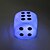 cheap Décor &amp; Night Lights-LED Dice Battery Creative Discoloration Dice LED Night Head Bedroom Decoration Light