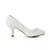 abordables Chaussures de mariée-Femme Mariage Noeud Talon Aiguille Confort Ivoire Blanc