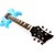 voordelige Elektrische gitaren-blauw + + sleutel + kruk-irin belicht de vlam elektrische gitaar + bellen + riemen + pakket