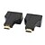 Недорогие Кабели HDMI-HDMI для RJ45 CAT-5e / 6 HD 3D-расширения сигнала адаптеры - черный (2 шт)