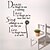 cheap Wall Stickers-Words &amp; Quotes Wall Stickers Plane Wall Stickers Decorative Wall Stickers Material Removable Home Decoration Wall Decal