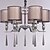 cheap Lantern Design-6-Light 70 cm Crystal Chandelier Metal Fabric Candle-style Chrome Modern Contemporary 110-120V 220-240V