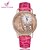 Недорогие Модные часы-Женские Модные часы Наручные часы Кварцевый Имитация Алмазный Позолоченное розовым золотом PU Группа Эйфелева башняЧерный Белый Красный