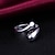זול Fashion Ring-טבעת אגודל צבע מסך כסף כסף סטרלינג כסוף טיפה הצהרה בלתי שגרתי עיצוב מיוחד / בגדי ריקוד נשים