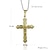 cheap Religious Jewelry-Men&#039;s Pendant Necklace Cross Crucifix Ladies Christ Rhinestone Titanium Steel Gold Plated Golden Necklace Jewelry For Christmas Gifts Wedding Party Daily Casual