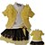 cheap Baby Girls&#039; Clothing Sets-Toddler Girls&#039; Floral Long Sleeve Regular Regular Clothing Set Yellow