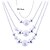 رخيصةأون السلاسل-Women&#039;s Beaded Necklace Floating Mother Daughter Snake Ladies Fashion Grandmother Sterling Silver Silver Silver Necklace Jewelry For Party Daily Casual