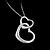 olcso Vip Deal-ovixi stílusos retro szív alakú medál nyaklánc